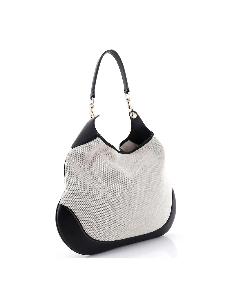 Pre-Owned Gucci Large B Shoulder Bag Canvas