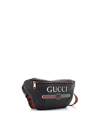 Pre-Owned Gucci Medium Logo Belt Bag Printed Leather