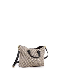 Pre-Owned Gucci Small Convertible Soft Tote Printed Gg Coated Canvas