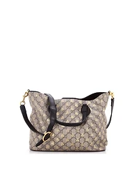 Pre-Owned Gucci Small Convertible Soft Tote Printed Gg Coated Canvas