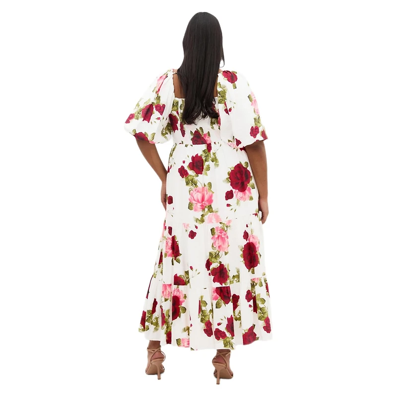 City Chic Plus Mindy Print Maxi Dress