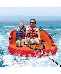 Hongge 2 Person Inflatable Towable Tubes for Boating.