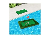 Hongge Floating Golf Green for Pool with 6 Golf Balls and Flag