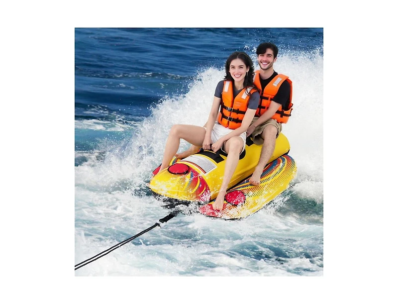Hongge 1 or 2 Person Inflatable Towable Tube Banana Boat for Boating