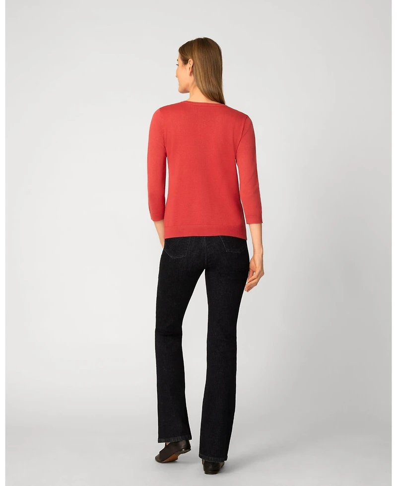 Cable & Gauge Women's Stitch Button Cardigan