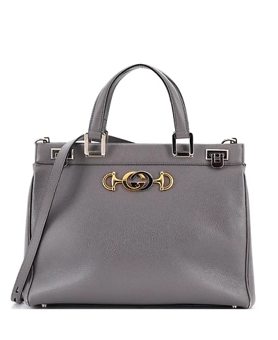 Pre-Owned Gucci Medium Zumi Top Handle Bag Leather