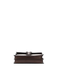 Pre-Owned Gucci Small Dionysus Top Handle Chain Bag Gg Coated Canvas