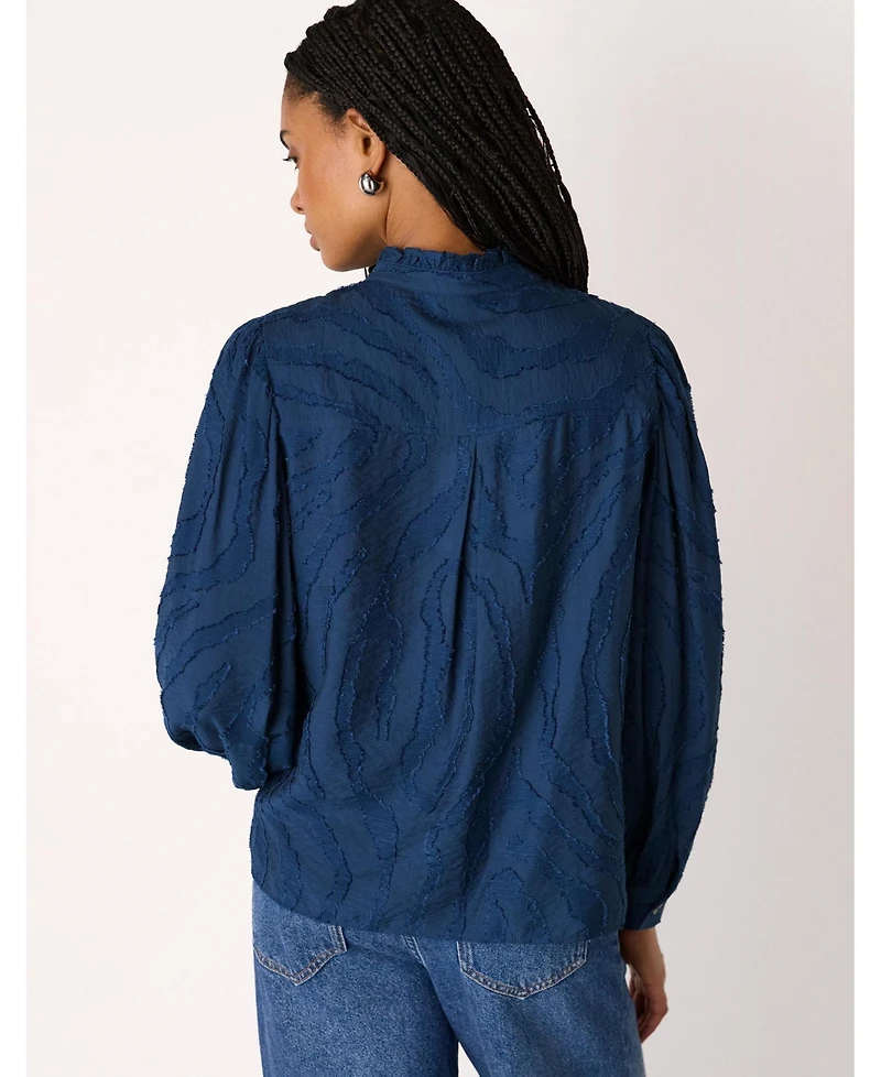 Whistles Women's Animal Textured Shirt