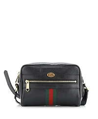 Pre-Owned Gucci Mini Ophidia Shoulder Bag Leather