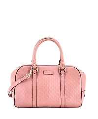 Pre-Owned Gucci Medium Convertible Top Handle Crossbody Bag Microguccissima Leather