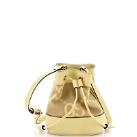 Pre-Owned Gucci Mini Ophidia Bucket Bag Jumbo Gg Canvas with Leather