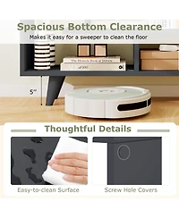 Sugift Geometric Storage Bookcase with Shelves and Anti Tipping Kit