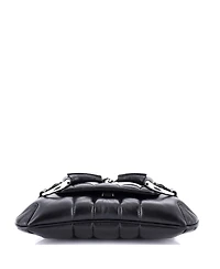 Pre-Owned Gucci Small Horsebit Chain Shoulder Bag Vertical Quilted Leather