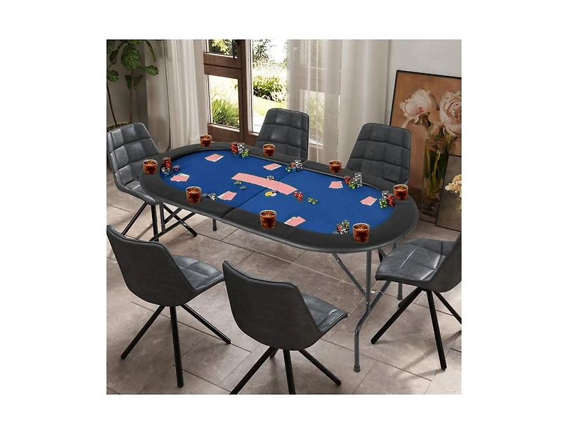 Hongge 8 Players Texas Holdem Foldable Poker Table