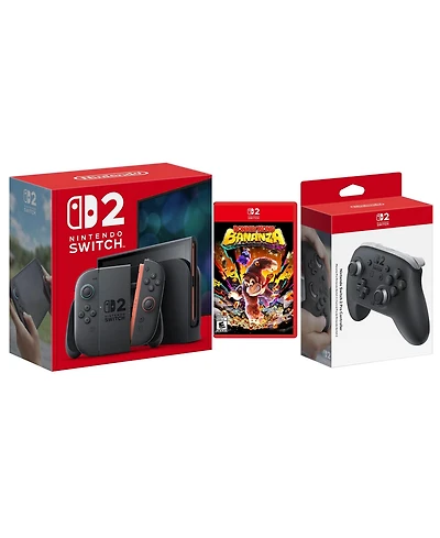 Nintendo Switch 2 Console with Donkey Kong Bonanza and Pro Controller Bundle