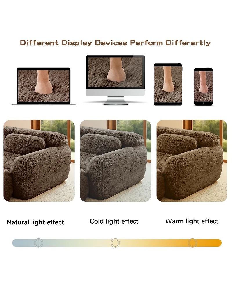 Streamdale Furniture 2-Seater Modular Sectional Sofa, Plush Fabric, High-Density Sponge