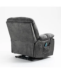 Boyel Living Velvet Power Lift Recliners with Heat & Massage, Lift Chair Relax Sofa Chair for Living Room