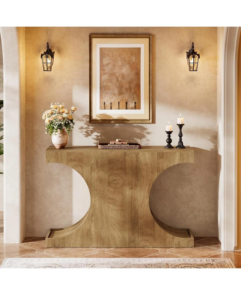 Tribesigns 41.3'' Console Table with C-Shaped Legs, Farmhouse Wooden Entryway Table