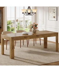 Tribesigns Dining Table for 6-8, 78.7-Inch Long Rectangle Kitchen Table, Modern Simple Kitchen Dining Room Furniture