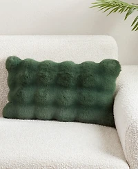 Saro Lifestyle Plush Faux Fur Decorative Pillow