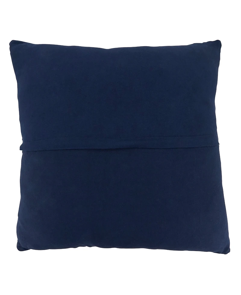 Saro Lifestyle Rope Stitch Stripe Decorative Pillow, 20" x 20"