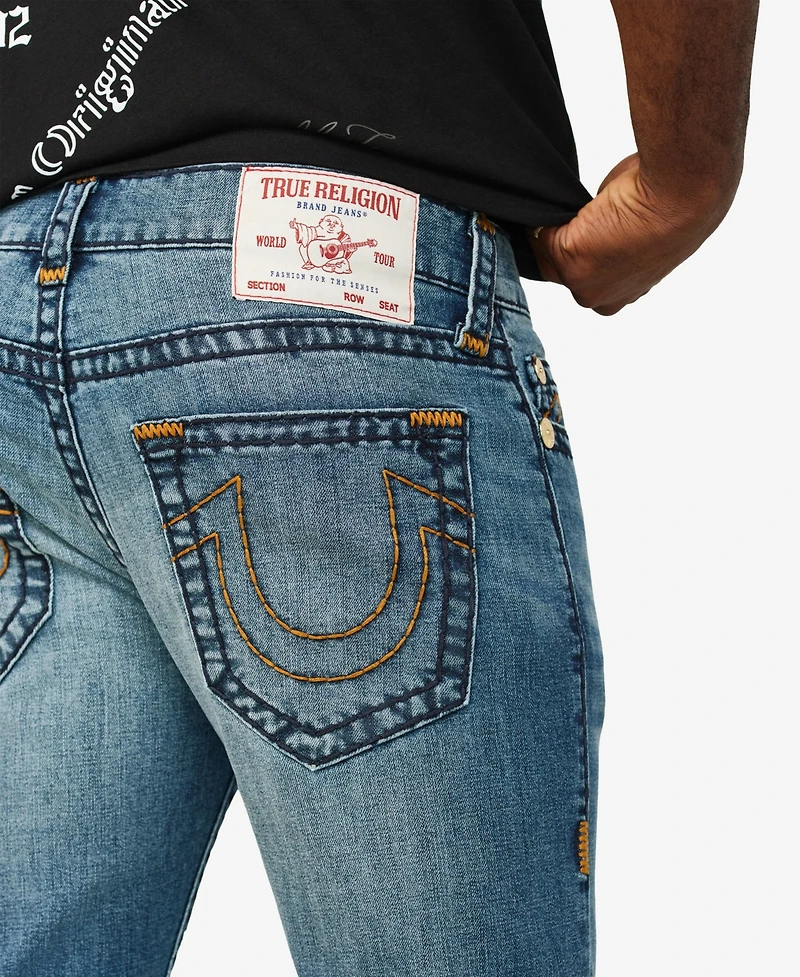 True Religion Men's Rocco Skinny Super T Denim Shorts