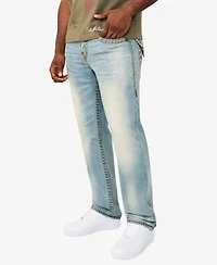 True Religion Men's Ricky Straight Super T Flap Jeans