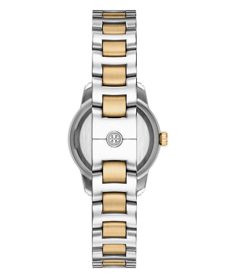 Tory Burch Women's The Miller Round Small Quartz Three-Hand Two-Tone Stainless Steel Watch, 28mm
