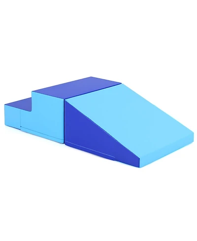 Mecale 2-Piece Step and Slide Soft Foam Climber Set for Infants & Toddlers