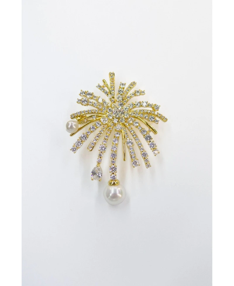 Classicharms Pave Firework Multi Way Brooch Pendant