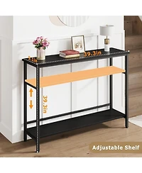 gaomon 39.3" Rustic Storage Console Table