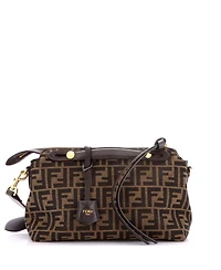 Pre-Owned Fendi Medium By The Way Satchel Zucca Canvas