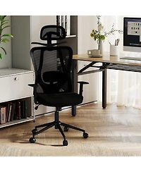 Sugift Ergonomic Office Chair with Adjustable Headrest and Recline