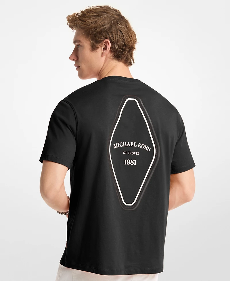 Michael Kors Men's Mk Keychain Logo Crewneck T-Shirt