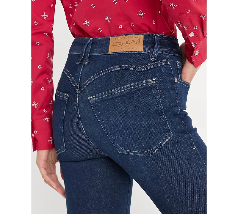 Good American Women's Dolly Joleans Flare Jeans