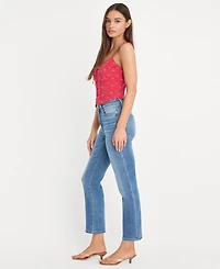 Good American Women's Mid-Rise Ankle-Length Jeans