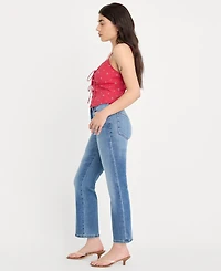 Good American Women's Mid-Rise Ankle-Length Jeans