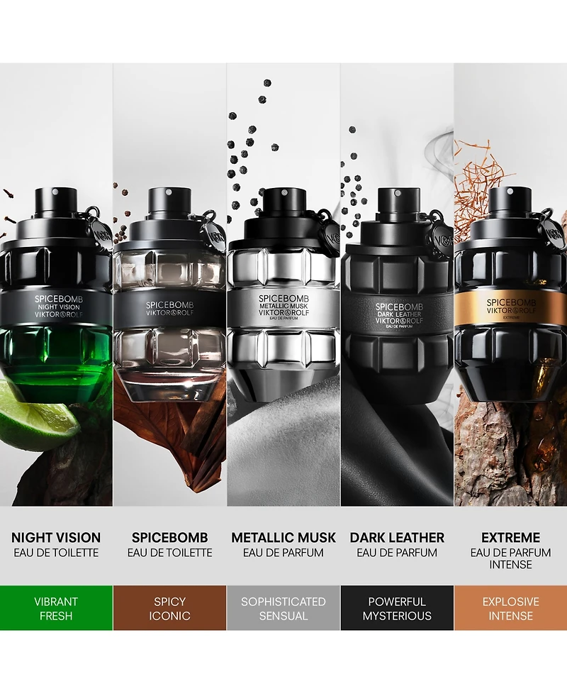 Viktor & Rolf Men's Spicebomb Dark Leather Eau de Parfum, 3.04 oz.