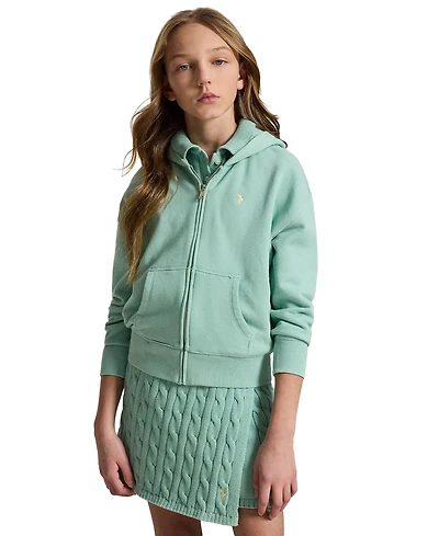 Polo Ralph Lauren Girls' 7-16 Full-Zip Long-Sleeve Hoodie