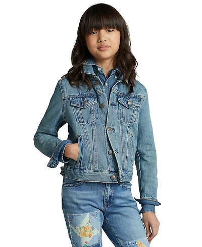 Polo Ralph Lauren Girls' 7-16 Denim Trucker Jacket