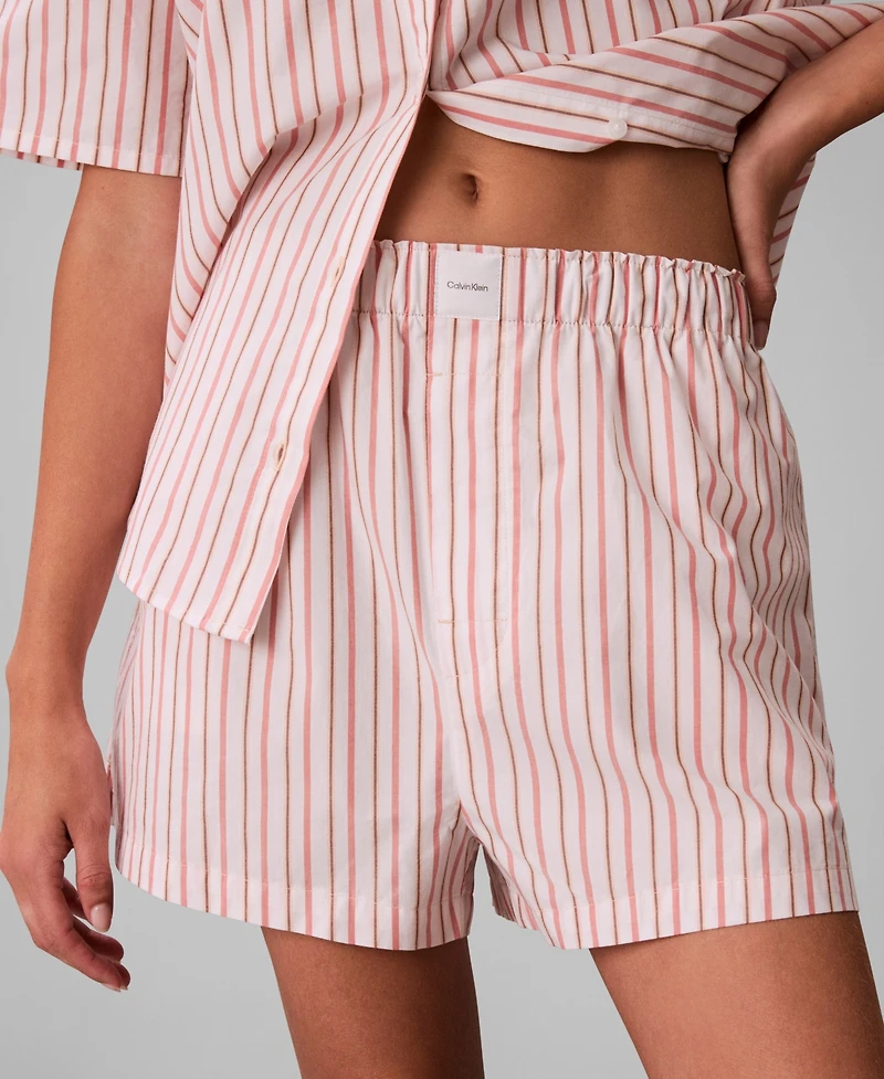 Calvin Klein Women's Striped Pull-On Shorts