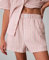 Calvin Klein Women's Striped Pull-On Shorts