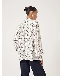 Hush Women's Sigrid Polka Dot Long Sleeve Shirt