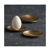 The Collective Home, Artisan Brass Plates Extra Small - Set of 6