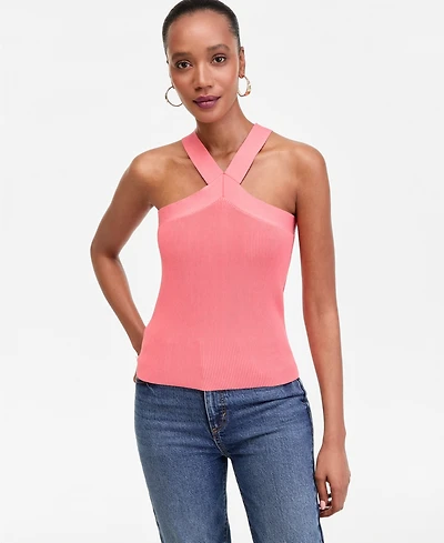 I.n.c. International Concepts Women's Halter Sweater Tank, Macy's Exclusive