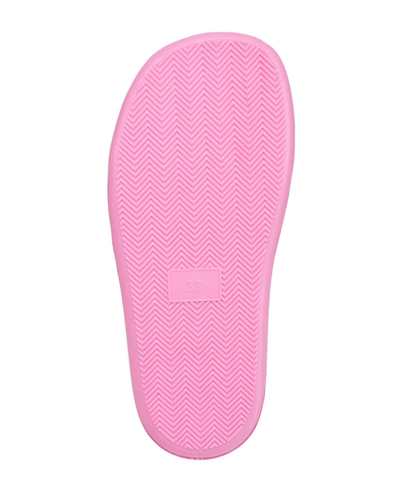 True Religion Women's Logo Strap Jelly Slide