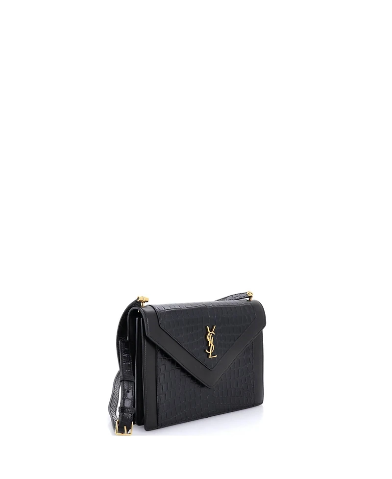 Pre-Owned Saint Laurent Gaby Envelope Satchel Embossed Leather