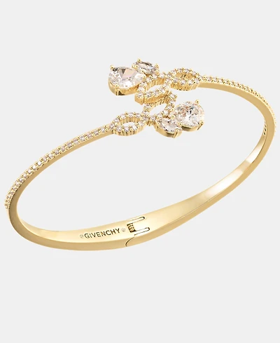 Givenchy Cubic Zirconia Bypass Bangle Bracelet