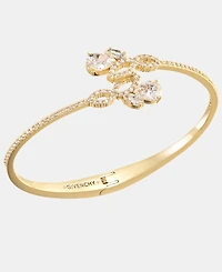 Givenchy Cubic Zirconia Bypass Bangle Bracelet