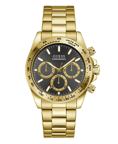 Guess Men's Gold-Tone Chronograph Watch, 42mm